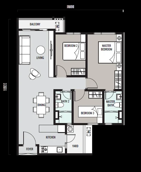 Han-Ya Wahyu Type B floor plan