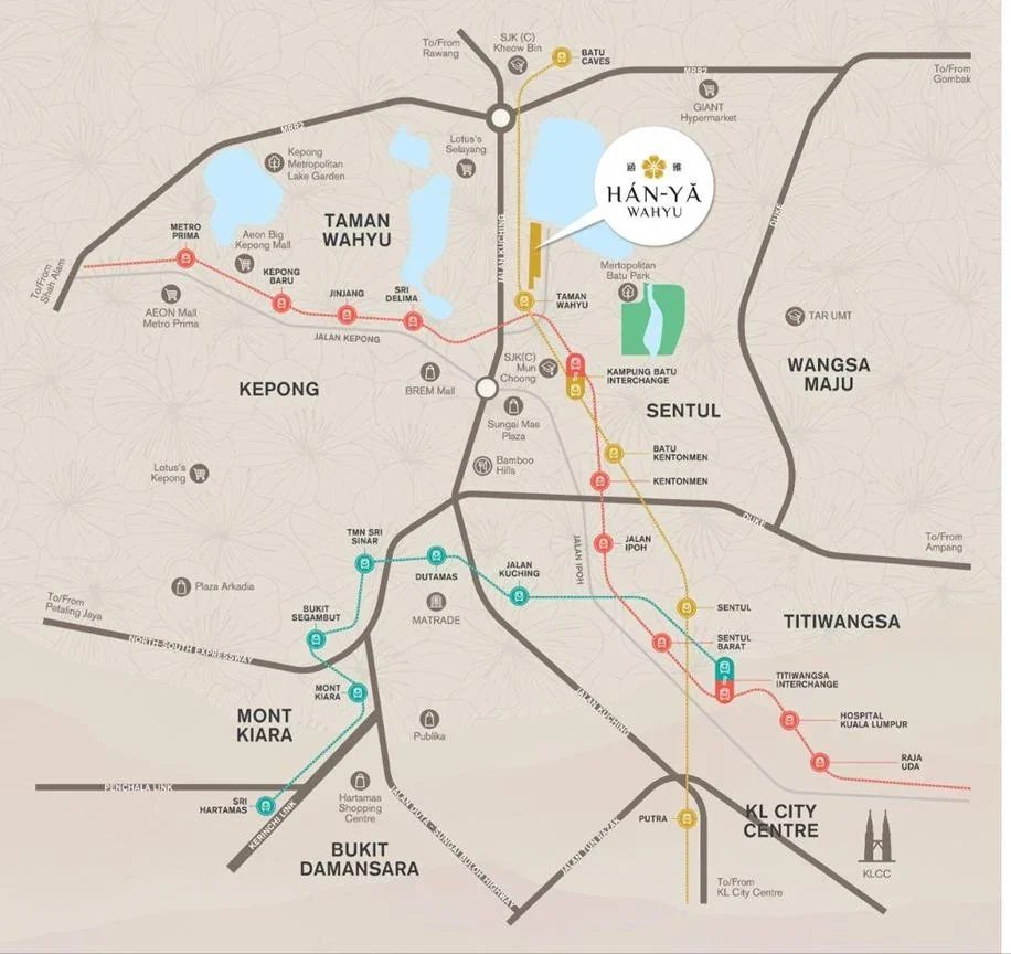 Han-Ya Wahyu location map in Taman Wahyu Kuala Lumpur
