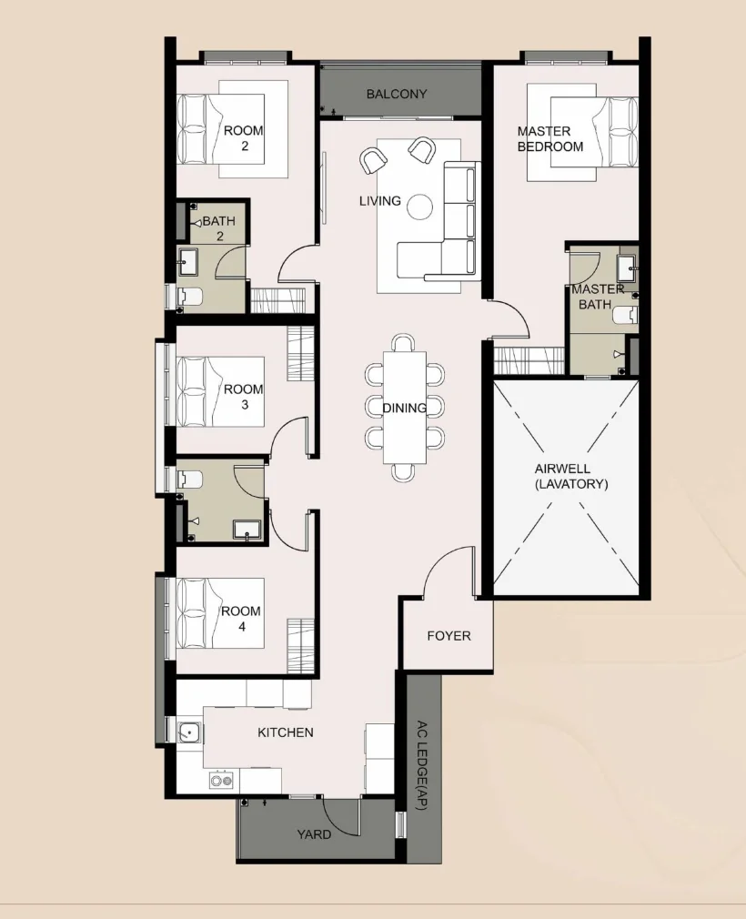 Type D floor plan