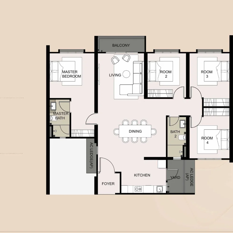 Type E floor plan