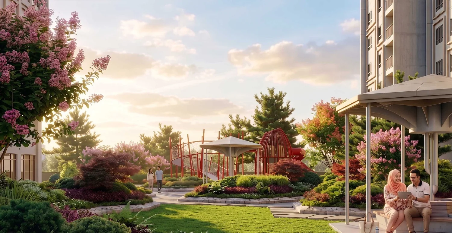 Landscaped garden
