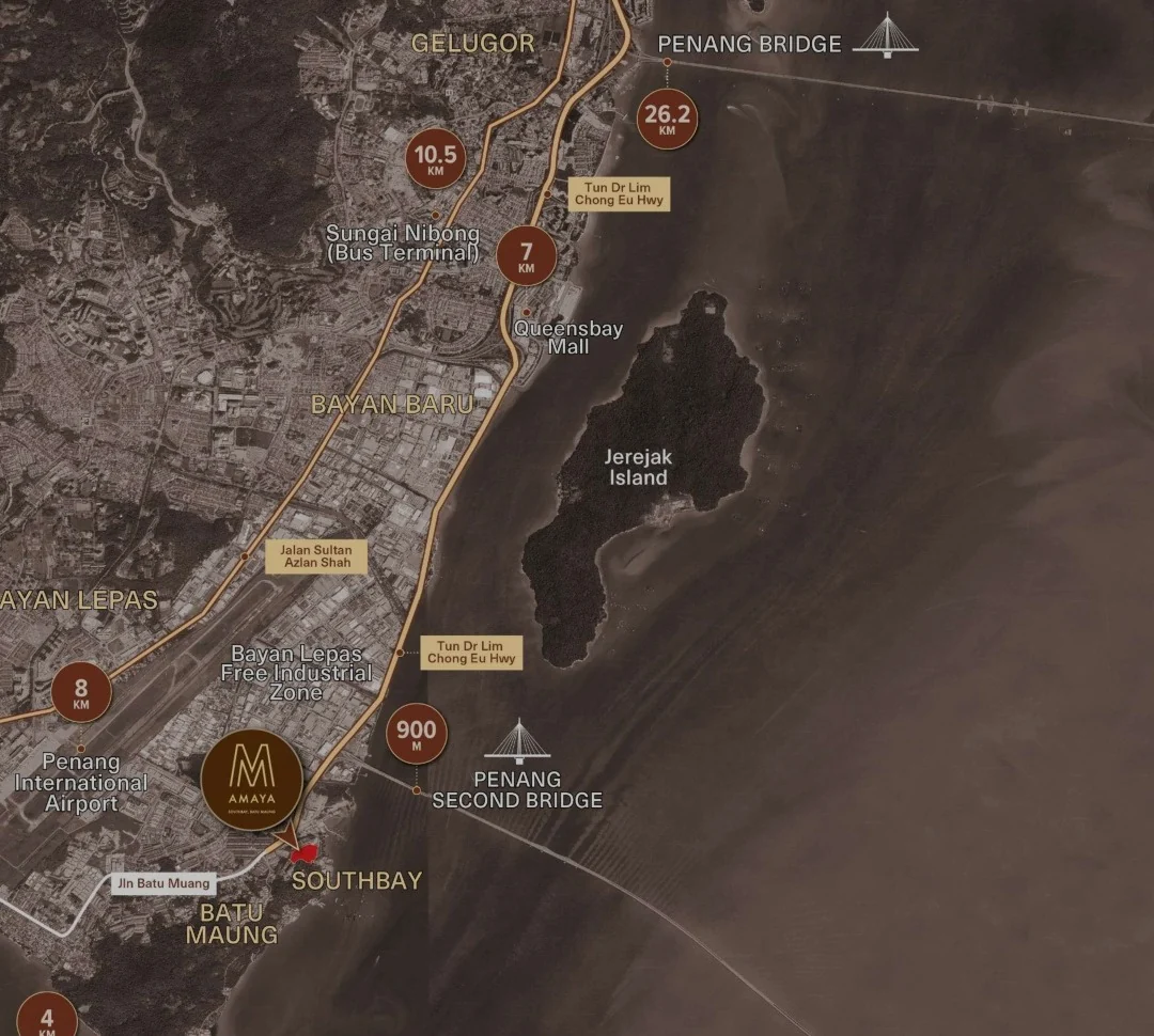 M Amaya location map