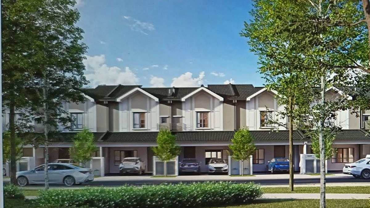 Auroria two-storey terrace homes at M Legasi