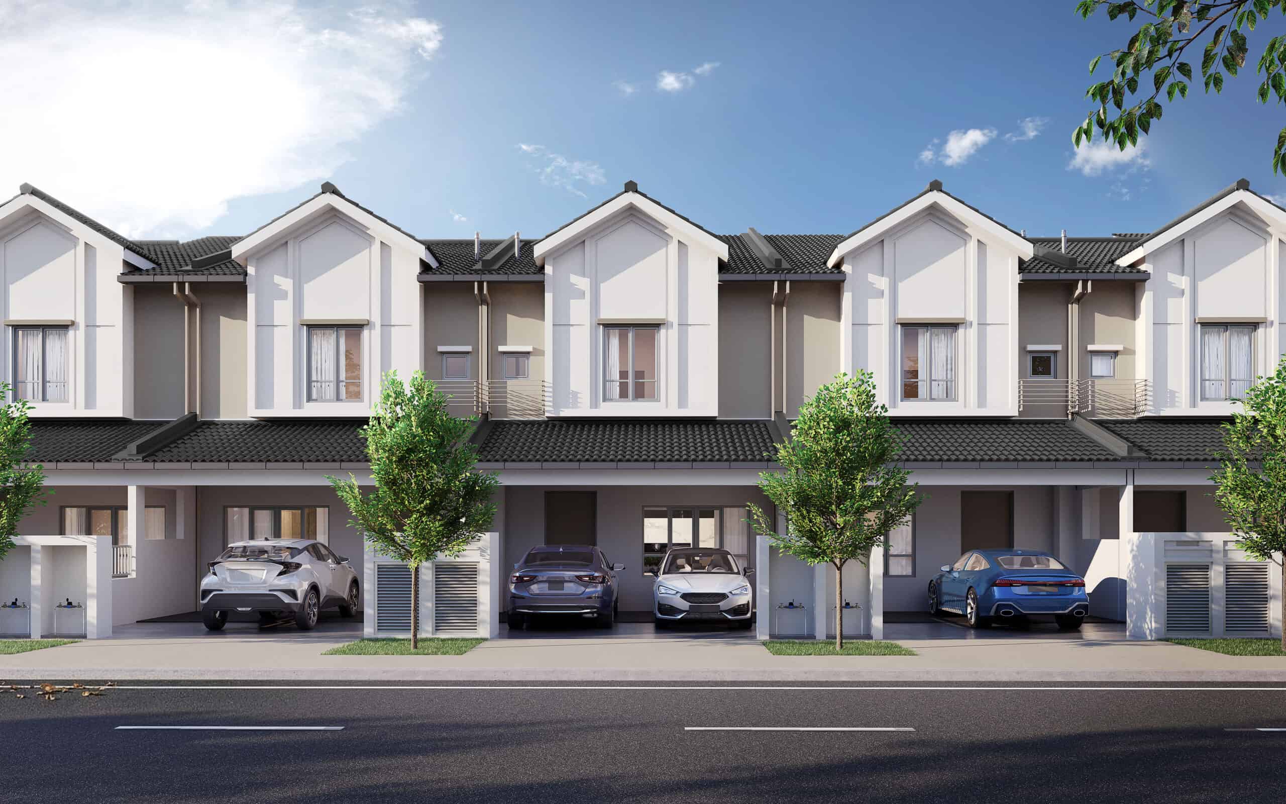 Impira two-storey terrace homes at M Legasi, artist impression