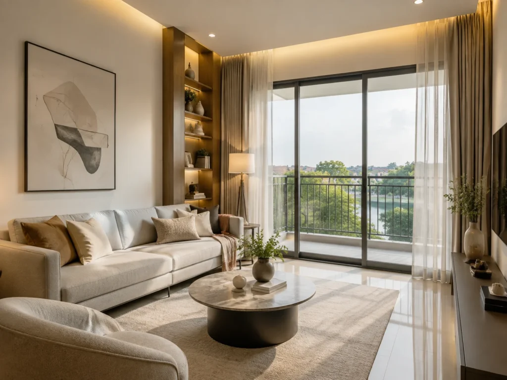 Illustrative residential interior for buyer liveability consideration